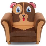 delightful delta children cozy chair - adorable brown puppy design for fun and comfort! logo