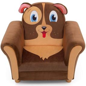 img 2 attached to Delightful Delta Children Cozy Chair - Adorable Brown Puppy Design for Fun and Comfort!