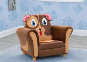 img 3 attached to Delightful Delta Children Cozy Chair - Adorable Brown Puppy Design for Fun and Comfort!