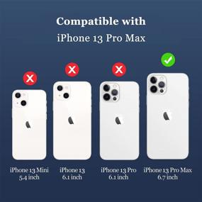 img 3 attached to Прозрачный магнитный чехол для iPhone 13 Pro Max - совместимый с Magsafe, антижелтение, ударопрочный чехол [6.7 дюймов] - версия 2021 года