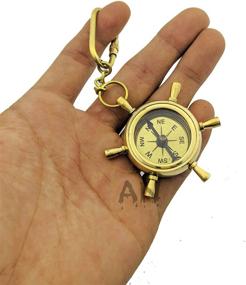img 2 attached to Ahad Nautical Compass Keychain Christmas
