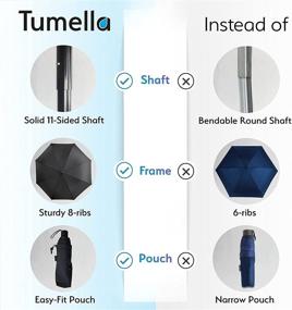 img 1 attached to ☔️ TUMELLA Beautiful Inspired Rain Resistant Umbrella