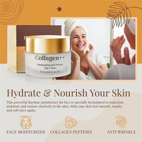 img 2 attached to Revitalize and Rejuvenate with Collagen ++: 💧 Anti-Aging Moisturizing Day Cream for Firm, Hydrated Skin