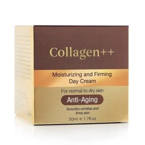 img 3 attached to Revitalize and Rejuvenate with Collagen ++: 💧 Anti-Aging Moisturizing Day Cream for Firm, Hydrated Skin