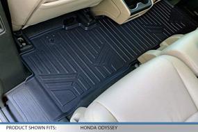 img 1 attached to MAXLINER 3 Row Floor Mats Set in Black for 2018-2022 Honda Odyssey - All Models