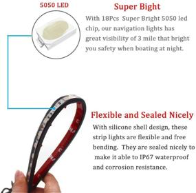 img 2 attached to 🚤 Boaton Marine Boat LED Navigation Lights: Hassle-free Night Fishing & Deck Illumination with Easy Installation