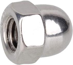 img 1 attached to 🔩 BQLZR 304 Stainless Steel Cap Acorn Hex Nut M6 - Pack of 10 | Right Hand Threads | Marine-Grade Quality