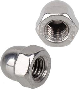 img 2 attached to 🔩 BQLZR 304 Stainless Steel Cap Acorn Hex Nut M6 - Pack of 10 | Right Hand Threads | Marine-Grade Quality