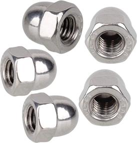 img 3 attached to 🔩 BQLZR 304 Stainless Steel Cap Acorn Hex Nut M6 - Pack of 10 | Right Hand Threads | Marine-Grade Quality
