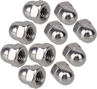 🔩 bqlzr 304 stainless steel cap acorn hex nut m6 - pack of 10 | right hand threads | marine-grade quality logo