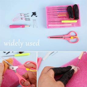 img 1 attached to 🧶 UOOU Beginner's Wool Felting Kit with 6 Colorful Needle Felting Needles, Instructions, and Supplies for Adults and Kids – Perfect for Christmas, Children's Day