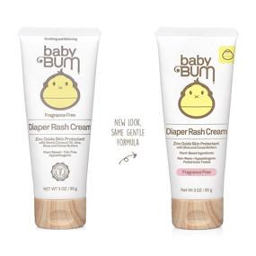 img 2 attached to 👶 Natural Zinc Oxide Diaper Rash Cream for Maximum Relief and Prevention - Baby Bum, Fragrance Free, Gluten Free, Vegan - 3 FL OZ