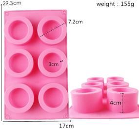 img 3 attached to Versatile 2Pcs Silicone Mold Set: Flower 🌺 Pot, Ice Shot Glass, Storage Box, & More!