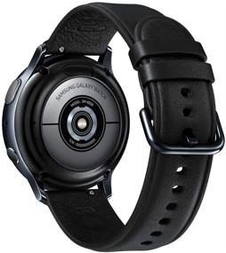img 3 attached to 📱 СМАРТ-часы SAMSUNG Galaxy Watch Active2 - Оригинальная модель с автоматическим отслеживанием тренировок, улучшенным анализом сна, корпусом из нержавеющей стали, кожаным ремешком (Международная версия) - Черные, 40 мм, без поддержки LTE (43191600)