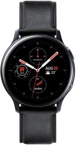 img 4 attached to 📱 СМАРТ-часы SAMSUNG Galaxy Watch Active2 - Оригинальная модель с автоматическим отслеживанием тренировок, улучшенным анализом сна, корпусом из нержавеющей стали, кожаным ремешком (Международная версия) - Черные, 40 мм, без поддержки LTE (43191600)