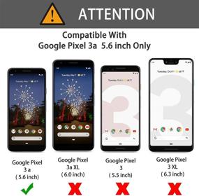 img 3 attached to 📱 [4 шт] Защитное стекло OMOTON для Google Pixel 3a - закаленное стекло с рамкой выравнивания и высокой четкостью - только покрывает область дисплея.