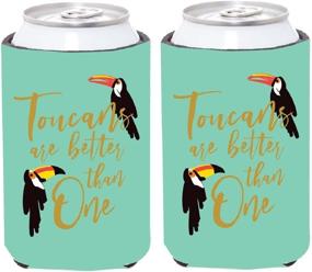 img 1 attached to 🐦 Creative Brands Slant Collections Toucans Better Insulated Can Cover, 4 x 5.2-Inch