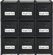 📦 tribesigns cube storage 9 cube organizer: save space and stay organized with diy drawer cubes for bedroom, living room, and playroom (black) logo