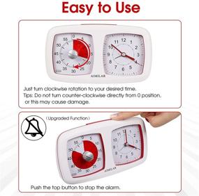 img 2 attached to ⏱️ AIMILAR 2-in-1 Silent Countdown Timer Clock - Efficient Time Management Tool for Kids, Students, Teachers, Home, Kitchen, Classroom, and Meetings