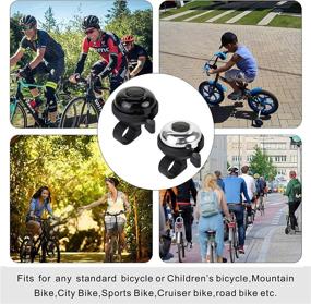 img 2 attached to 🚴 Biubong 2PCS Bike Bell, Aluminum Bicycle Bell, Large Ringer Bike Bells for Adults & Kids - Suitable for Boys and Girls