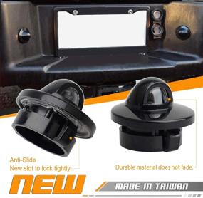 img 3 attached to 🚗 HERCOO LED License Plate Light Lens Lamp Socket Wiring Harness: Perfect Fit for 1999-2015 F150 F250 F350 F450 F550 Super Duty Bronco Ranger Excursion Expedition - Black Housing Included