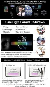 img 2 attached to 👓 OCCI CHIARI Metal Reading Glasses Blue Light Readers for Men - Available in Multiple Strengths (1.0-4.0)