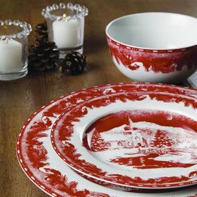 img 1 attached to 🍽️ Gibson 102002 16RM 16-Piece Porcelain Dinnerware Set