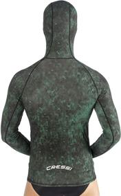 img 3 attached to Ultimate Hunter Equipment: Cressi Camouflage Rash Guard for Scuba Diving Videomakers and Spearfishing - Hooded and Crew-Neck