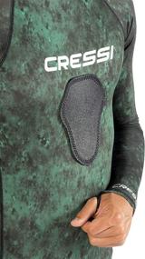 img 2 attached to Ultimate Hunter Equipment: Cressi Camouflage Rash Guard for Scuba Diving Videomakers and Spearfishing - Hooded and Crew-Neck