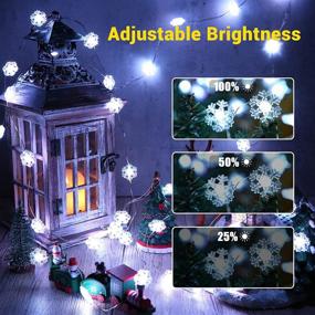 img 2 attached to 🎄 BrizLabs Color Changing Snowflake Lights: Music Sync Bluetooth Control for Indoor Christmas Décor