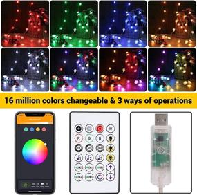 img 3 attached to 🎄 BrizLabs Color Changing Snowflake Lights: Music Sync Bluetooth Control for Indoor Christmas Décor