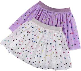 img 1 attached to 👗 DaniChins Girls' Layered Princess Sparkle Clothing