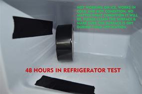 img 3 attached to 🔥 LLPT Aluminum Black Foil Tape 2 Inches x 55 Yards 3.94 Mil: The Ultimate High-Temp HVAC Sealing Solution for Pipe & Metal Repair!