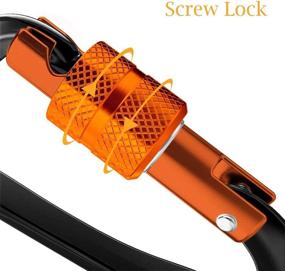 img 1 attached to 🔒 B-Mardi Ultra Sturdy Locking Carabiner Clips: Secure 2697 lbs Heavy-Duty Gear for Hammocks, Camping, Hiking, and More!