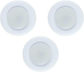 img 4 attached to 💡 GE Enbrighten Puck Light 31393 - White, Linkable, Plug-in, 3-Pack