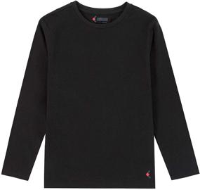 img 4 attached to Comfortable and Stylish KOWDRAGON Kids Long Sleeve T-Shirts for Boys and Girls (Ages 3-12)