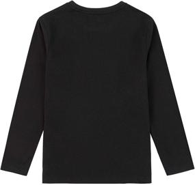 img 3 attached to Comfortable and Stylish KOWDRAGON Kids Long Sleeve T-Shirts for Boys and Girls (Ages 3-12)