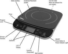 img 3 attached to 🔥 Max Burton 6450 Digital LCD 1800W Induction Cooktop Countertop Burner