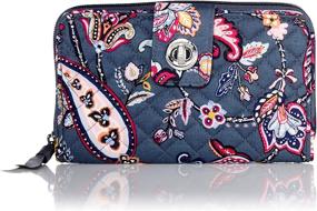 img 4 attached to 👜 Раздвижная сумка и кошелек Vera Bradley Signature Turnlock с изображением колибри: стильные и функциональные аксессуары для модных женщин