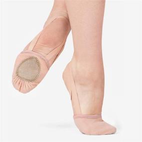 img 3 attached to 🩰 Stelle Pirouette: Canvas Half Sole Dance Shoes for Ballet Jazz - Ideal for Girls, Women, Boys, Men & Adults