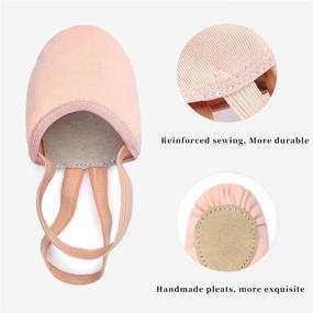 img 1 attached to 🩰 Stelle Pirouette: Canvas Half Sole Dance Shoes for Ballet Jazz - Ideal for Girls, Women, Boys, Men & Adults