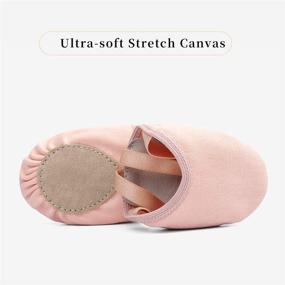 img 2 attached to 🩰 Stelle Pirouette: Canvas Half Sole Dance Shoes for Ballet Jazz - Ideal for Girls, Women, Boys, Men & Adults