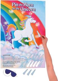 img 2 attached to 🦄 Fun Express Unicorn Party Game - Pin the Horn On the Unicorn - Set of 2