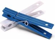 👕 whitmor set of 50 plastic clothespins, white and blue - 6171-919 logo