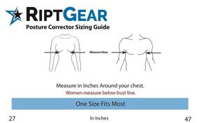 img 3 attached to 👍 RiptGear Posture Corrector: Adjustable Back Brace for Women and Men - Improve Posture, Straighten Your Back, and Relieve Shoulder Discomfort