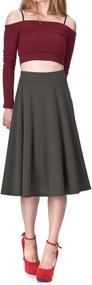 img 2 attached to 👗 Flaunt Your Style with Dani's Choice Beautiful Flowing A-line Flared Swing Midi Skirt