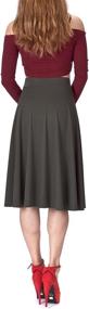 img 1 attached to 👗 Flaunt Your Style with Dani's Choice Beautiful Flowing A-line Flared Swing Midi Skirt
