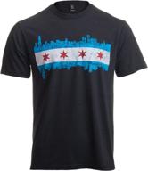 🏙️ vintage retro feel t-shirt showcasing the chicago skyline logo