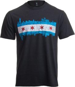 img 4 attached to 🏙️ Vintage Retro Feel T-Shirt showcasing the Chicago Skyline