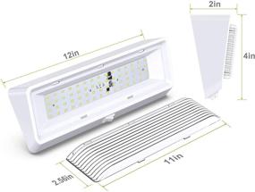 img 1 attached to 🏕️ Leisure LED 2-Pack RV Exterior Porch Utility Light - XL 12v 650 Lumen Lighting Fixture with Switch. Ideal Replacement Lighting for RVs, Trailers, Campers, and 5th Wheels. White Base, Clear Lens in White Color.